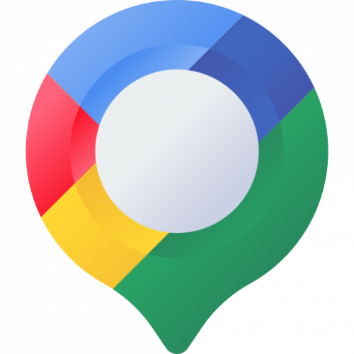 google map 3D style color brand icon